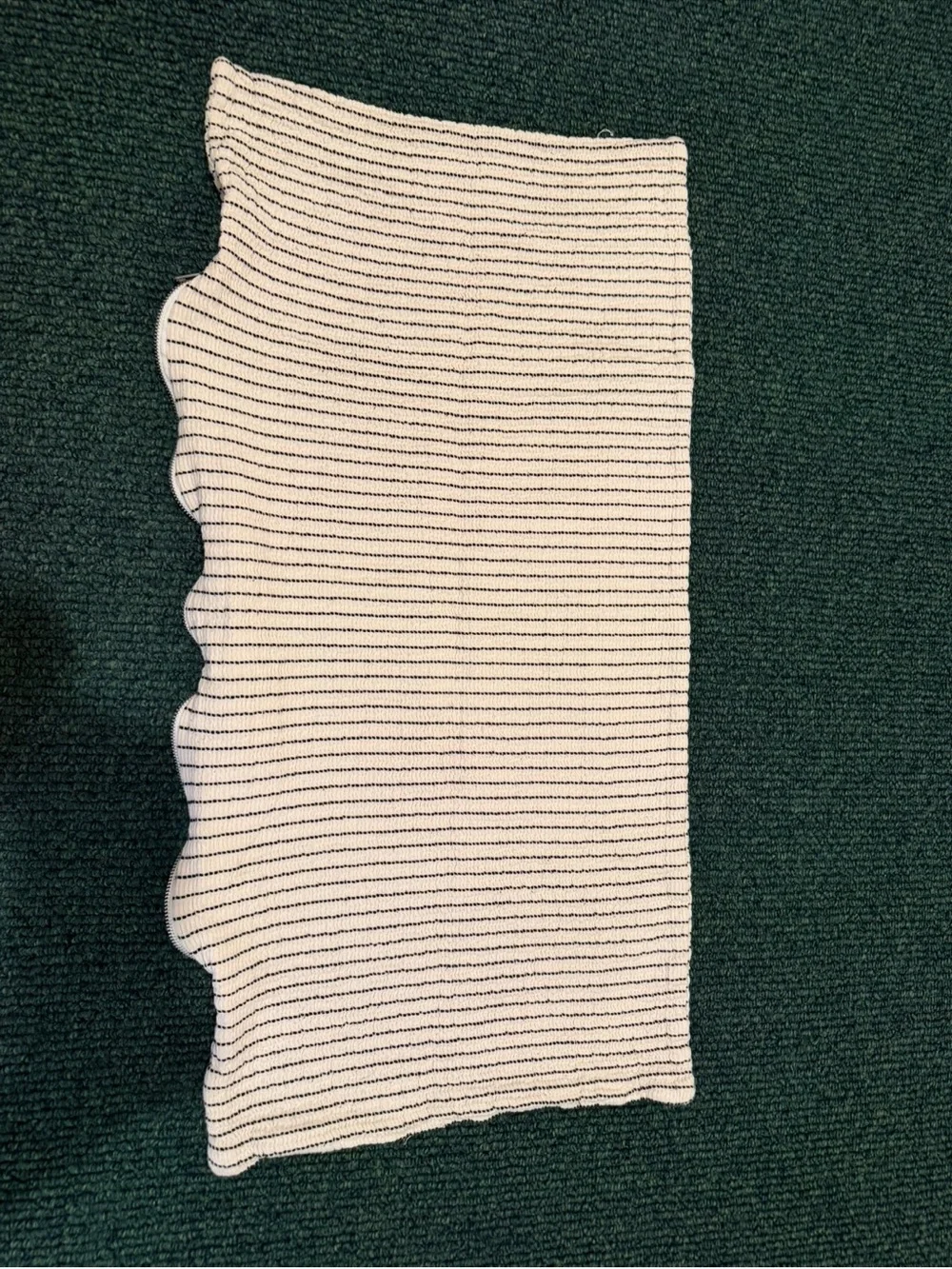 Striped Cream & Black Zip-Up Pillow Cover